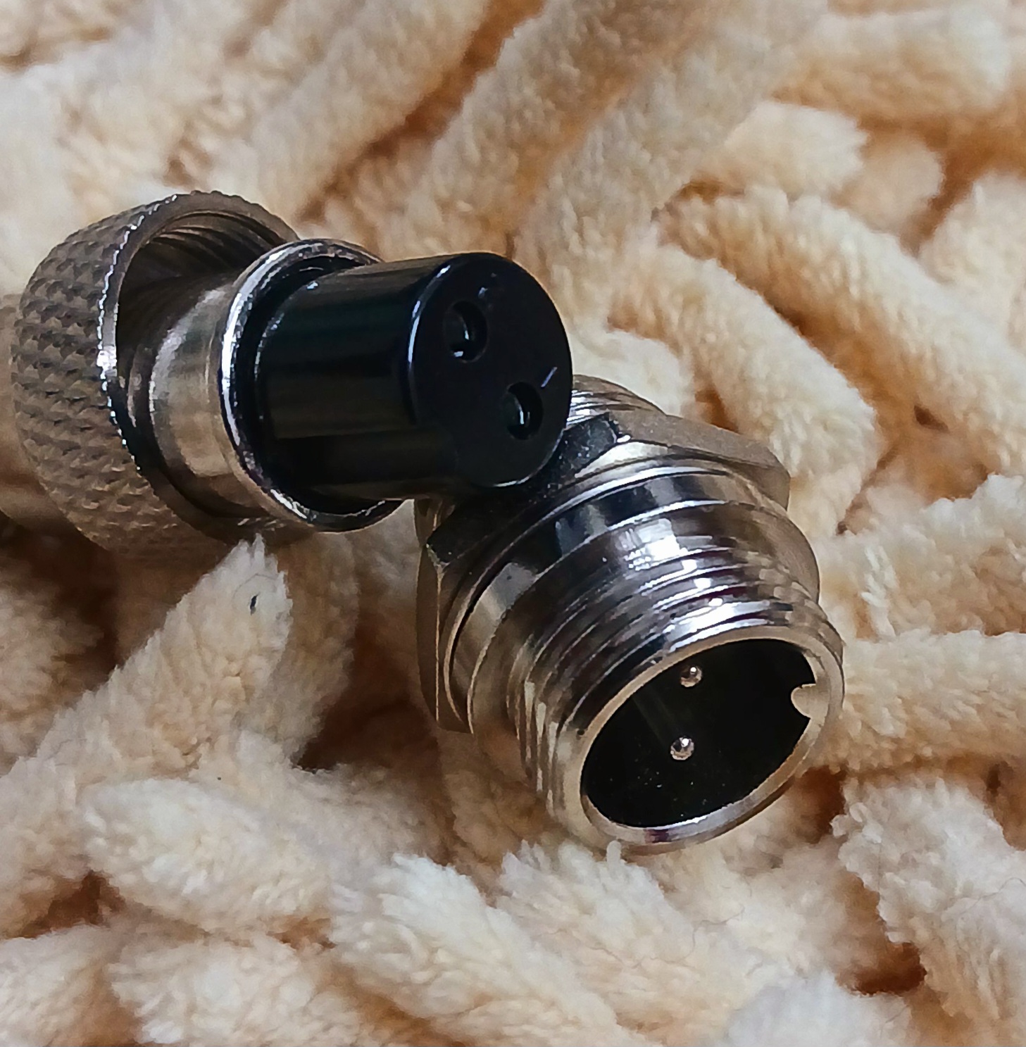 کانکتور نظامی فلزیاب ۲ پین قطر ۱۲